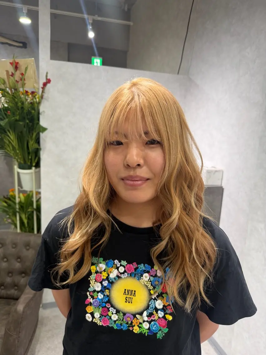 ロング カラー 【暖色カラー＋色持ち 重視】💟まなみのヘアスタイル