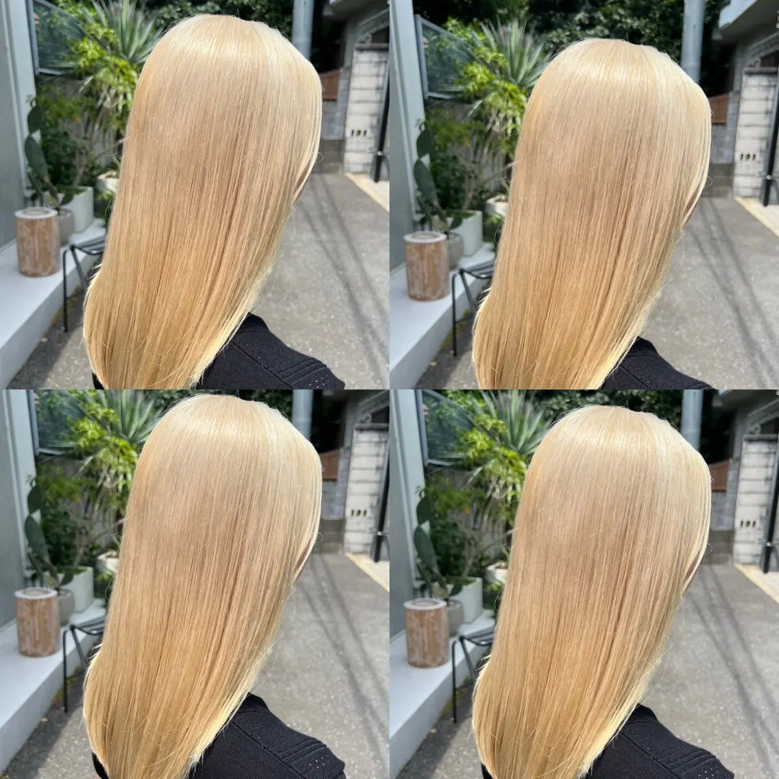 ミディアム カラー ブロンド ホワイトブロンド カット ヘアカラー 💎透明感カラー特化 💎TAISEIのヘアスタイル