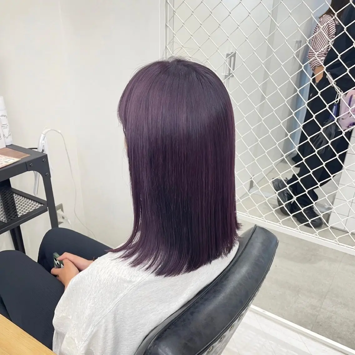 ミディアム カラー パーマ ヘアアレンジ メンズ 透明感カラー トリートメント mona/ ストレートスタイル✨のヘアスタイル