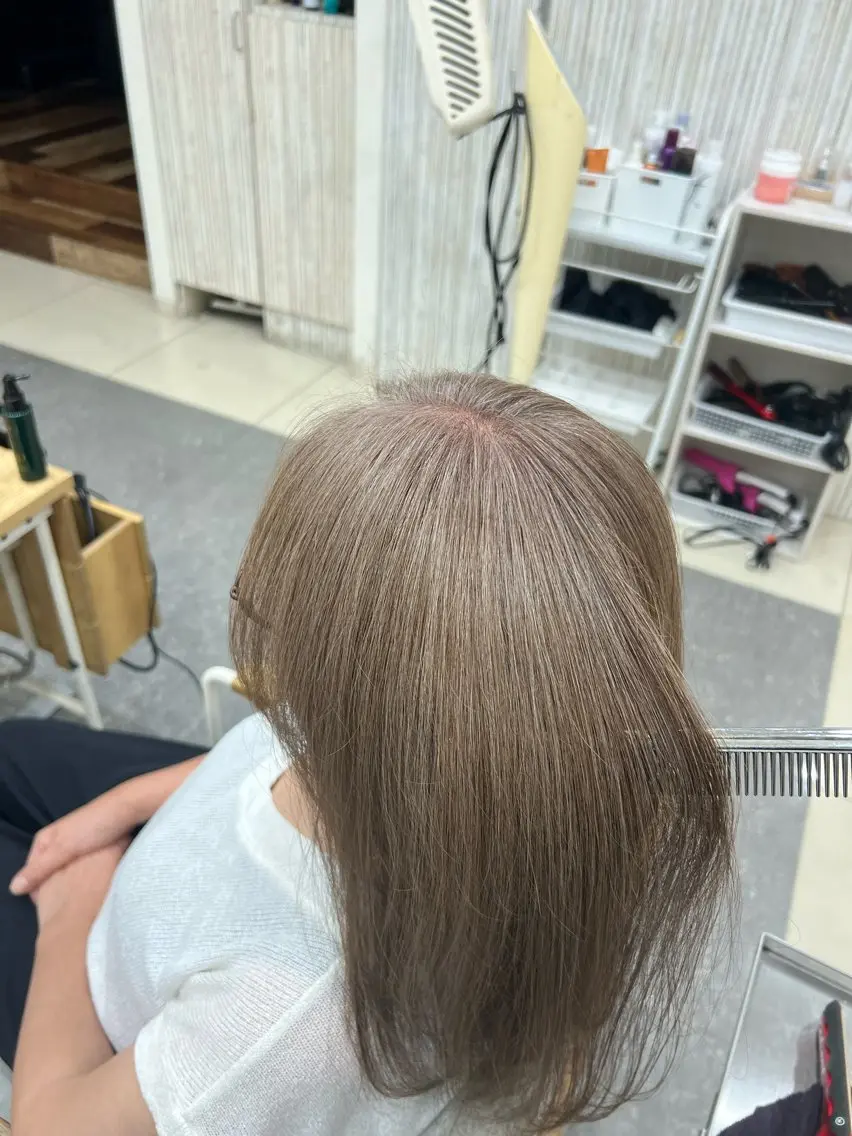 ロング カラー ヘアカラー 白髪ぼかし特化/富沢 太白区/千葉達人のヘアスタイル