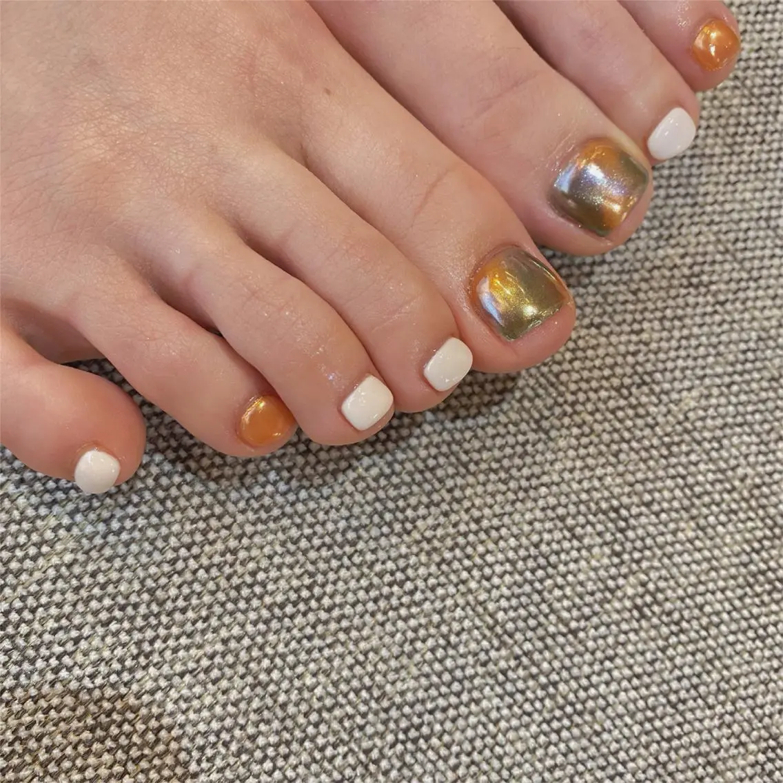【foot nail】⭐️free designB⭐️オフ代1本220円 沢山アートしたい方✨の写真