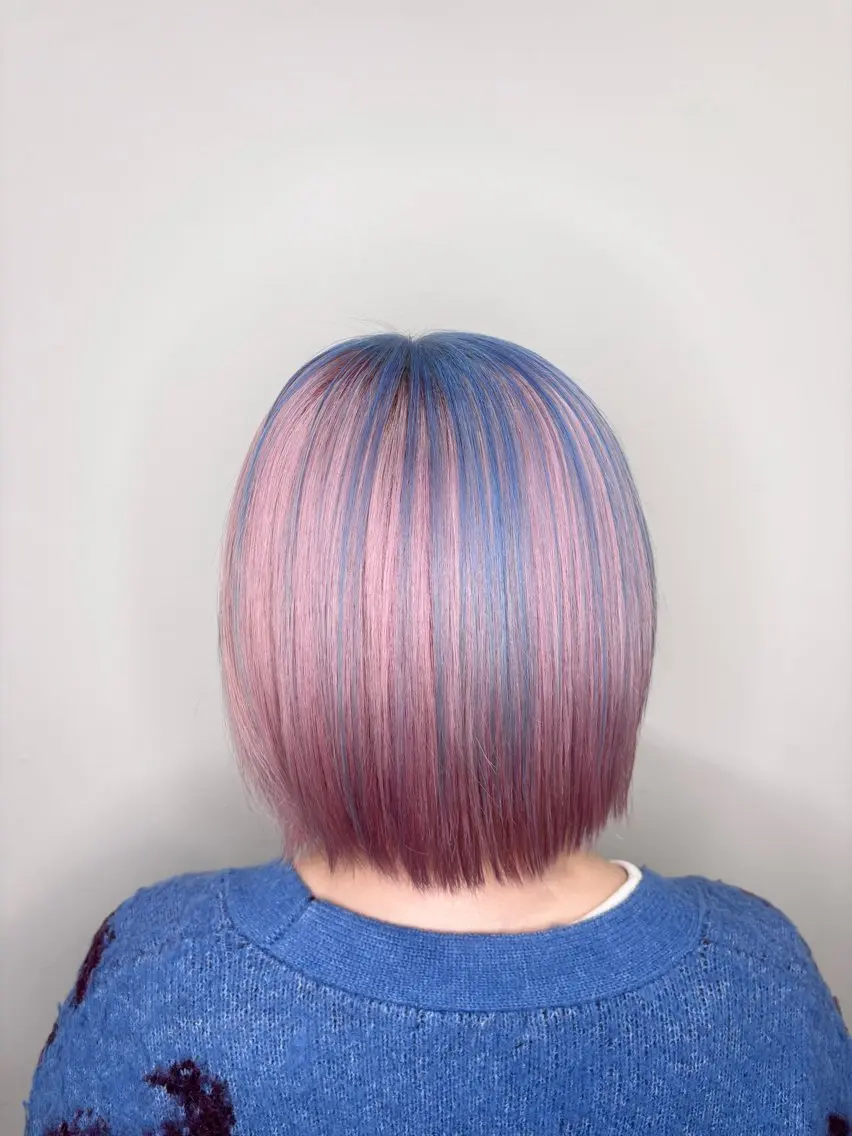 セミロング カラー ヘアカラー トリートメント ヘッドスパ 【ハイトーン特化】 🦋森山陽向/大宮のヘアスタイル