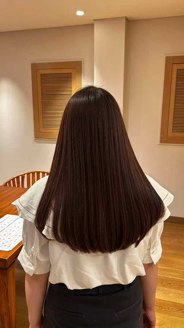 ロング 竹村 アカリのヘアスタイル