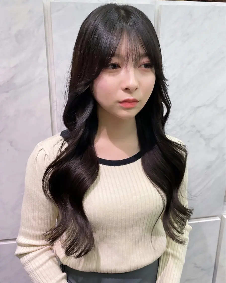 ロング カラー ヘアアレンジ プルエクステ エクステ 韓国風ヘア ロング ヘアカラー エクステ 🎀プルエクステ みまひかる🎀のヘアスタイル