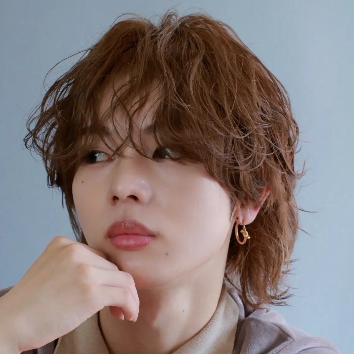 ミディアム カラー メンズ ヘアカラー 韓国ヘアADOR HARUKIのヘアスタイル