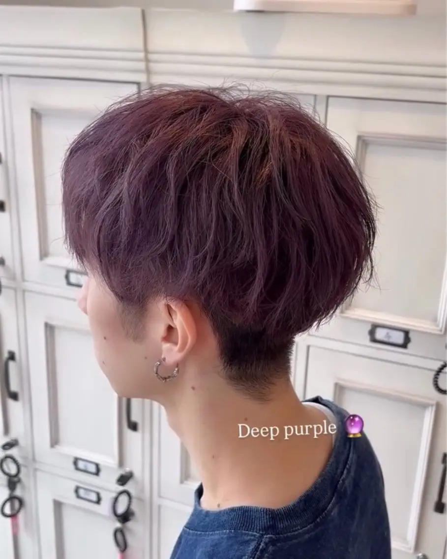 ショート カラー メンズ ヘアカラー ハイトーン、カラー 特化⟡.·すわ☁️のヘアスタイル
