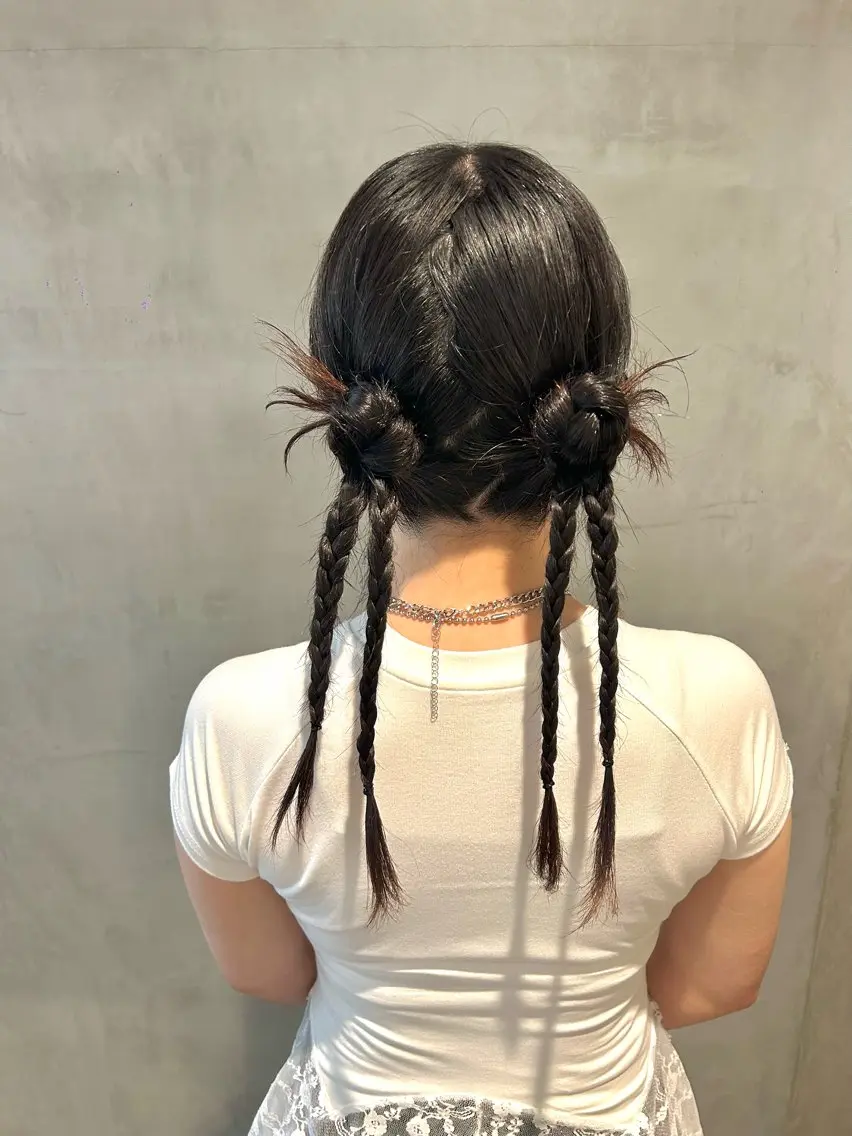 セミロング ヘアアレンジ タナカ カナ🫧のヘアスタイル