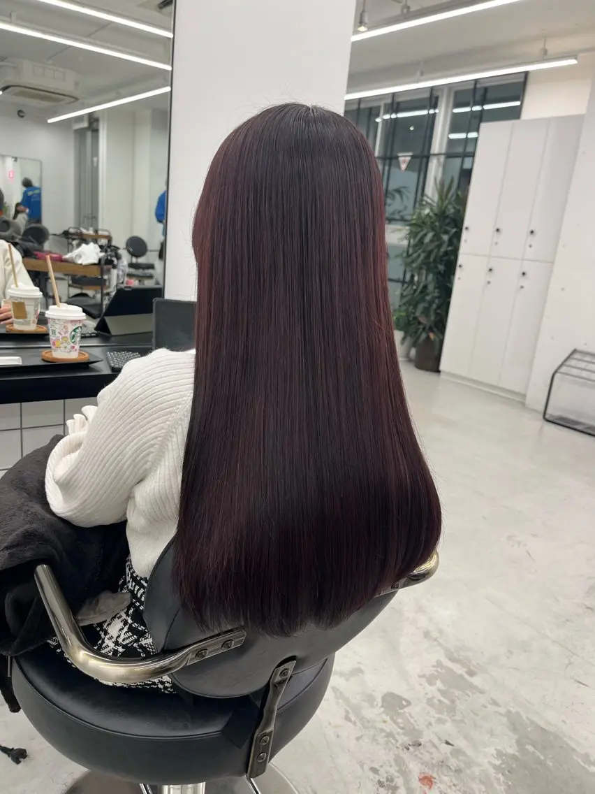 ロング カラー ディープパープル パープルカラー 🫧‪Ameri🫧 Emma ecoleのヘアスタイル