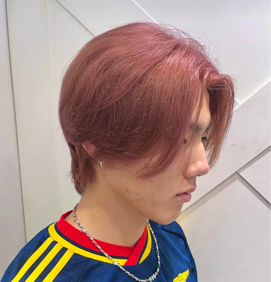 カラー メンズ ブラウンカラー ピンクカラー ヘアカラー 横浜/メンズパーマ /暖色カラー/悠志のヘアスタイル