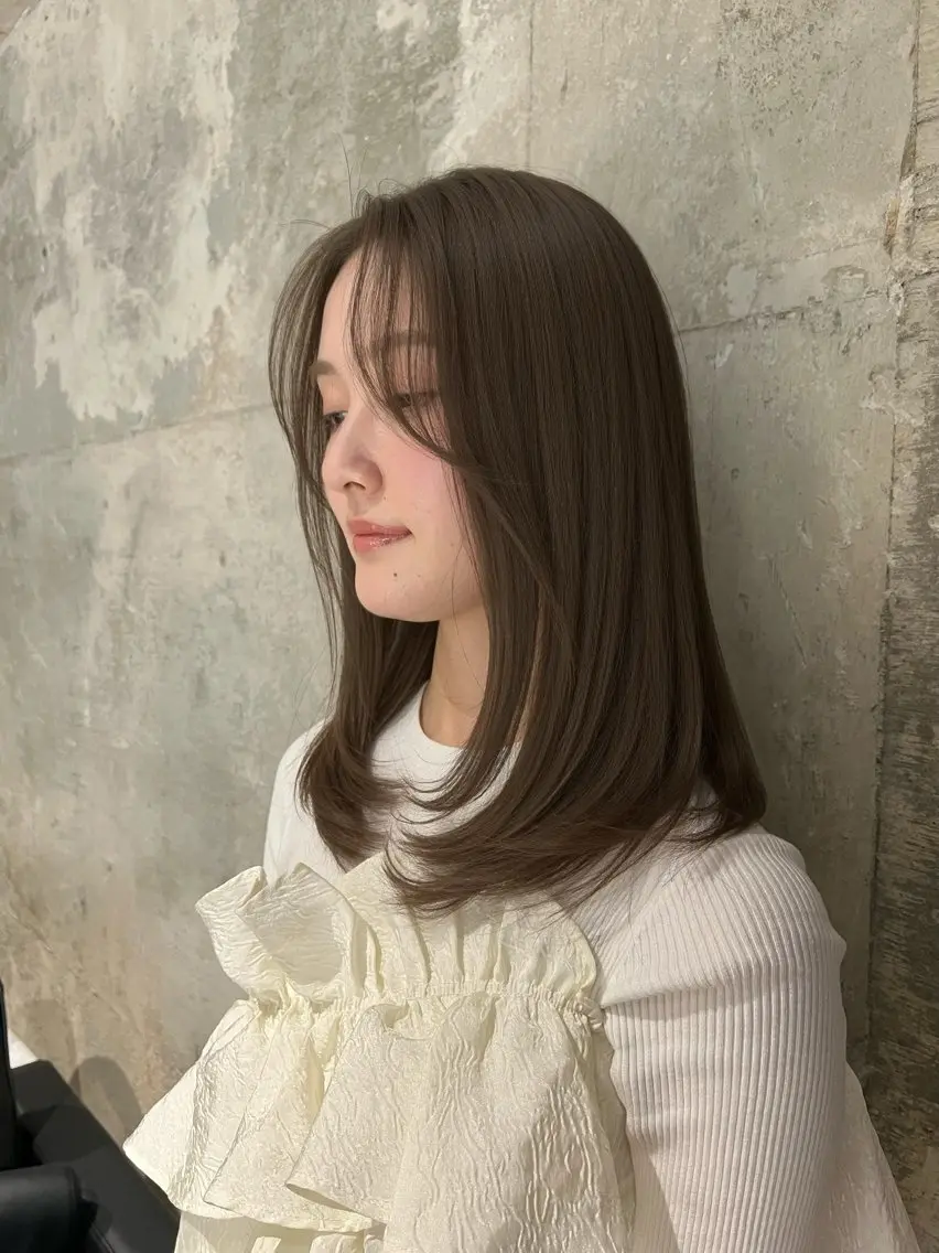 ミディアム nok kaoriのヘアスタイル