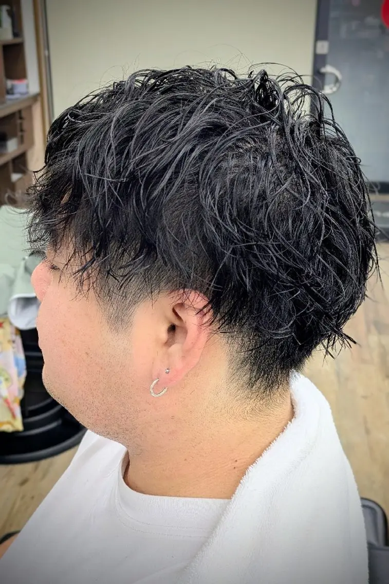 ショート パーマ 理容プラージュ燕三条 福井のヘアスタイル