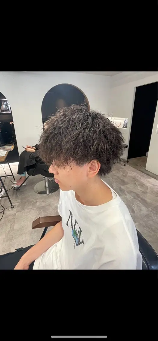 平日限定メンズカット+波巻きorツイスパの写真