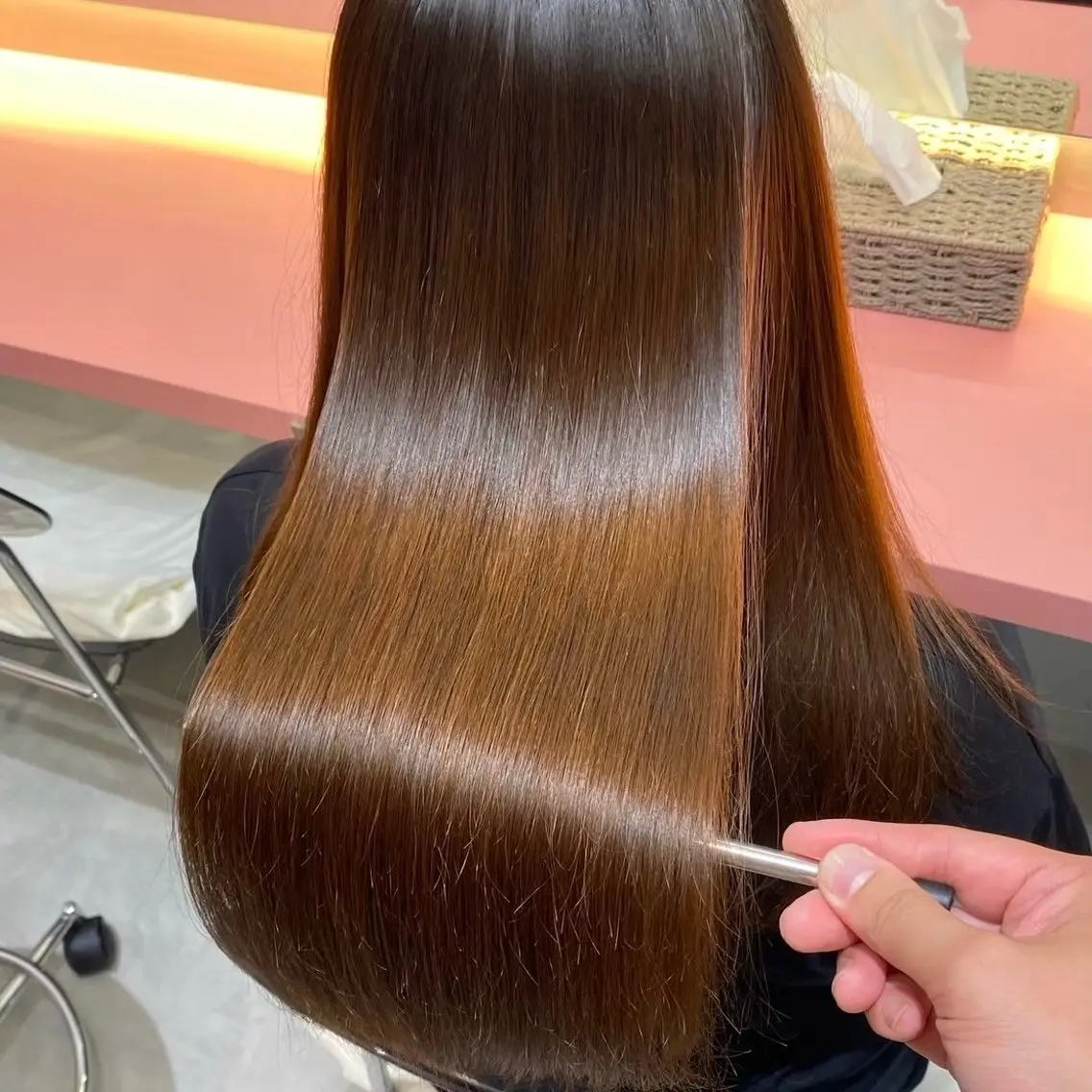 ロング カラー ブラウンカラー ロング カット ヘアカラー トリートメント レイヤー/艶感カラー /メンズ/KOSEIのヘアスタイル