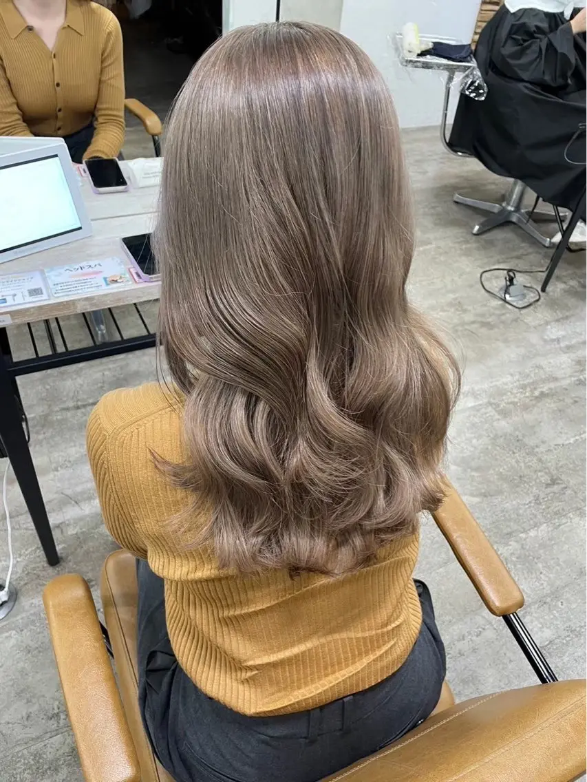 ロング カラー ヘアアレンジ カラーモデル募集 ☘️もえな☘️のヘアスタイル