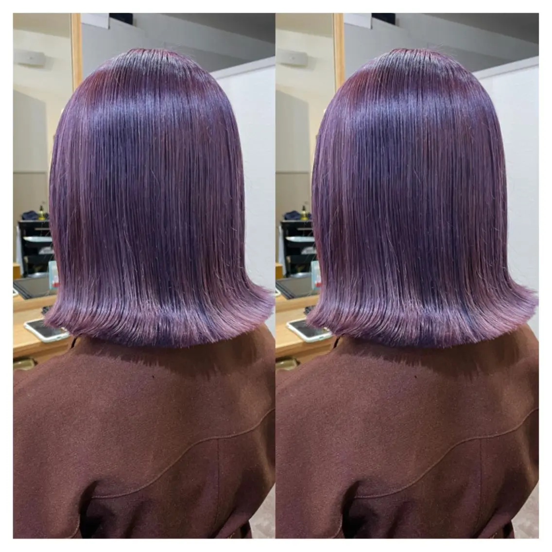 ミディアム カラー カット ヘアカラー トリートメント 村山 茉衣のヘアスタイル