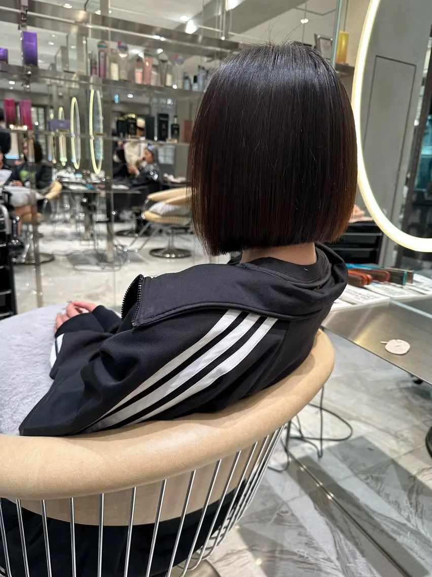 ショート カラー ブリーチなし 透明感カラー/艶髪のヘアスタイル