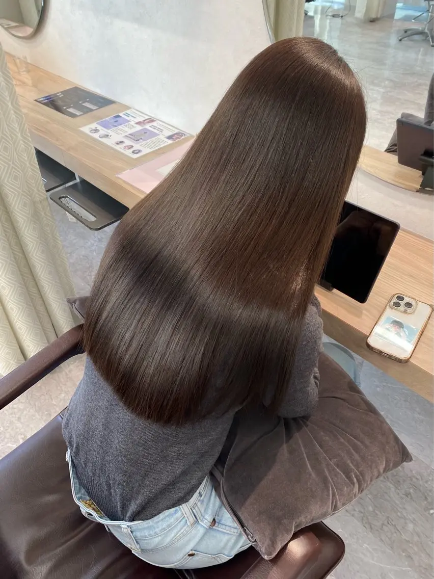 ロング カラー 髪質改善 トリートメント 髪質改善🫧ベージュ 椙山 響のヘアスタイル