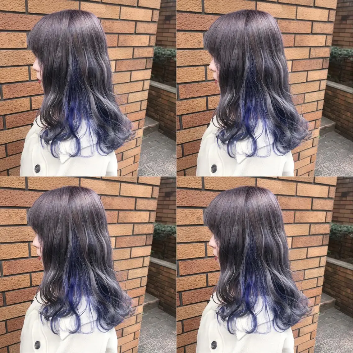 カラー ブルーカラー ブルーパープル インナーカラー トリートメント /カラー/NAOKIのヘアスタイル