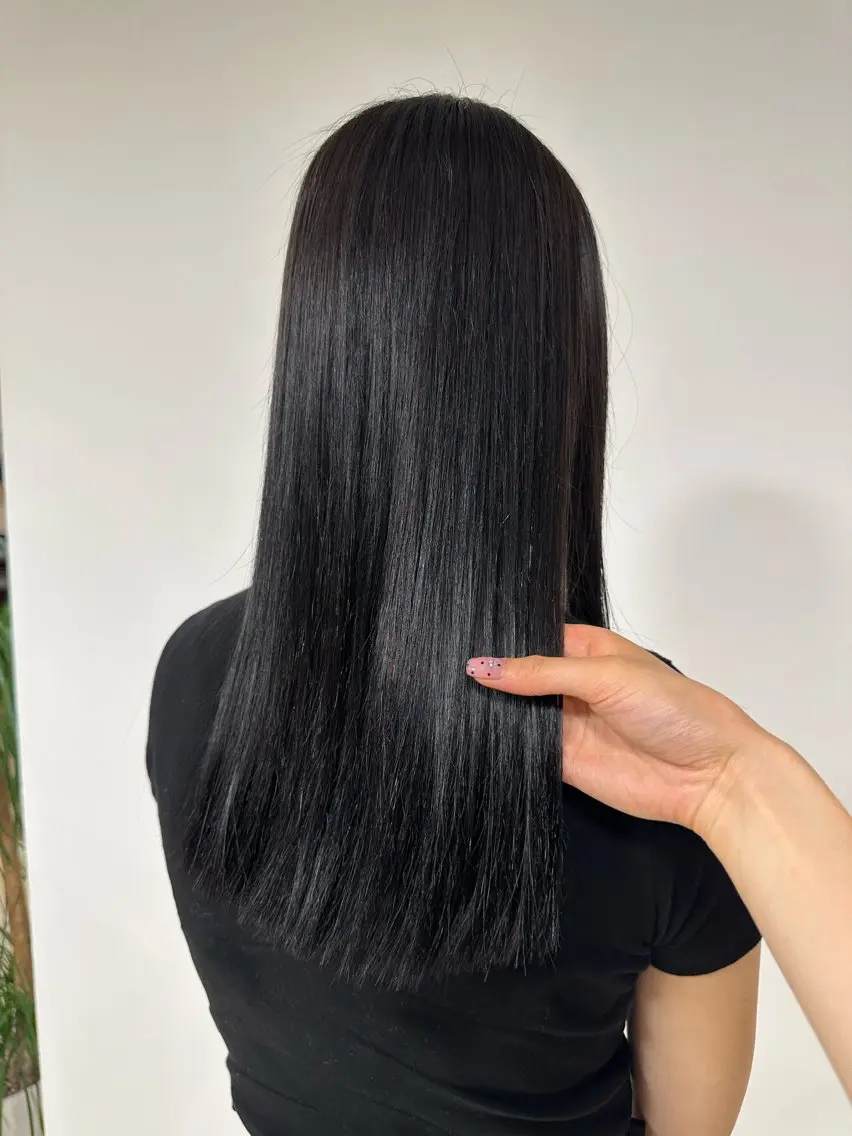セミロング カラー 山田 花帆のヘアスタイル