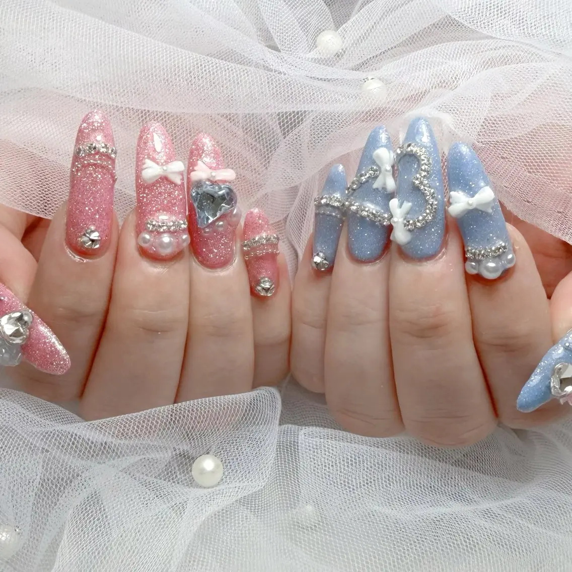 ネイル ハンドネイル mau🩵 堺筋本町nailのネイルデザイン