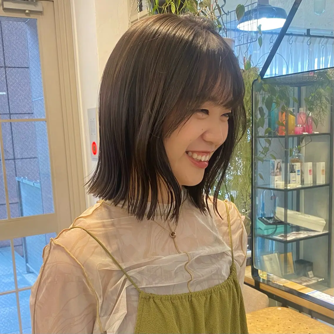 ミディアム カラー カット ヘアカラー 縮毛矯正 noa/ 渋谷のヘアスタイル