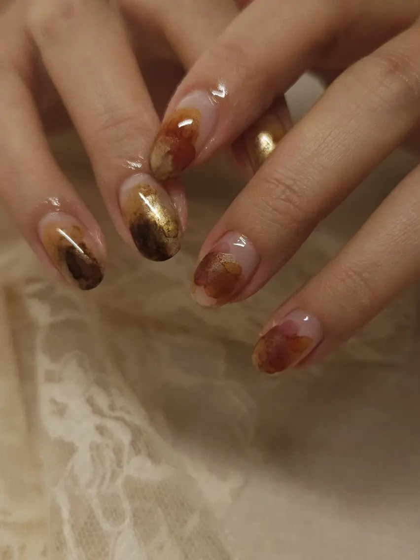 ネイル ニュアンスネイル ハンドネイル mukuby_ manamiのネイルデザイン