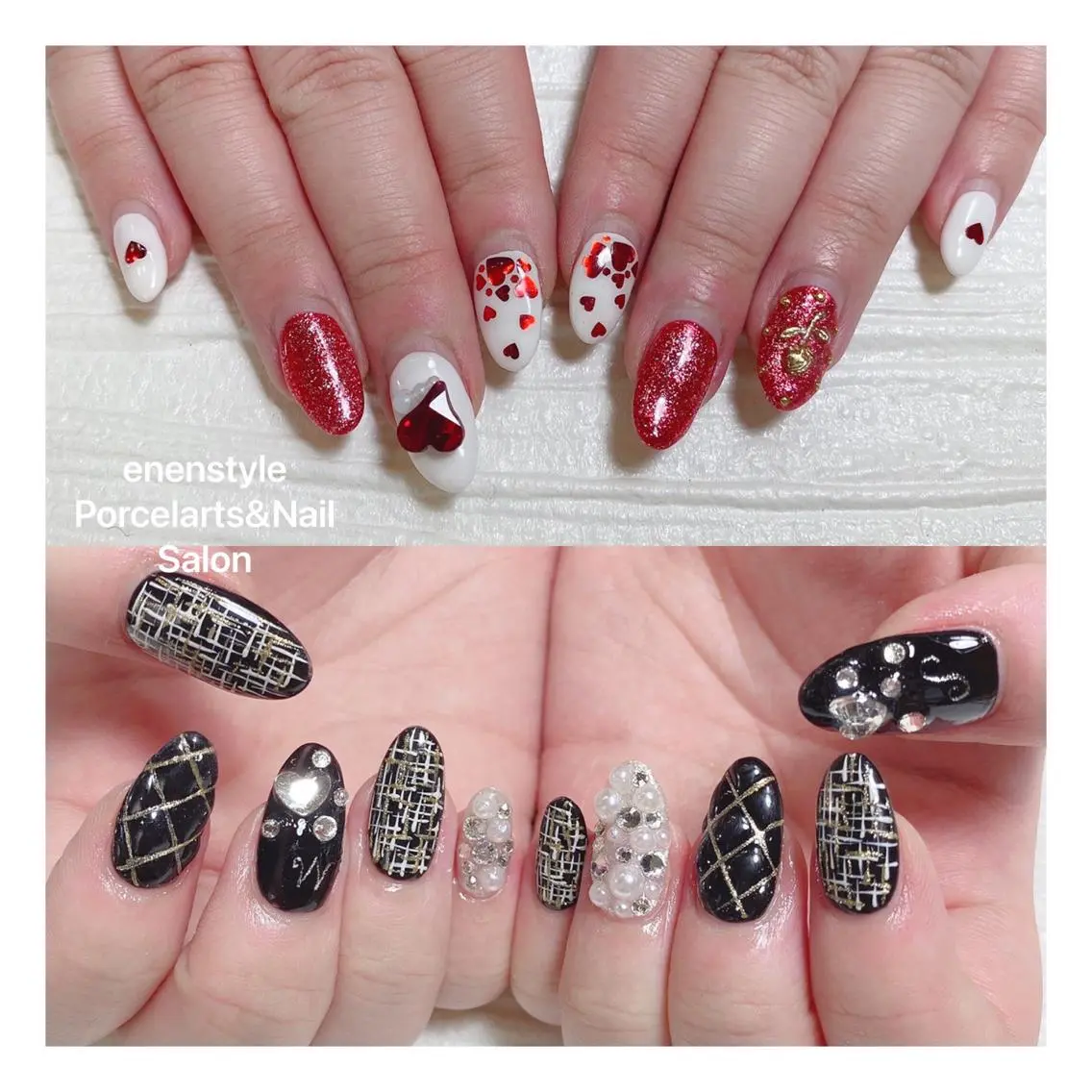ミディアム ネイル 🐾enen style 🐾のネイルデザイン