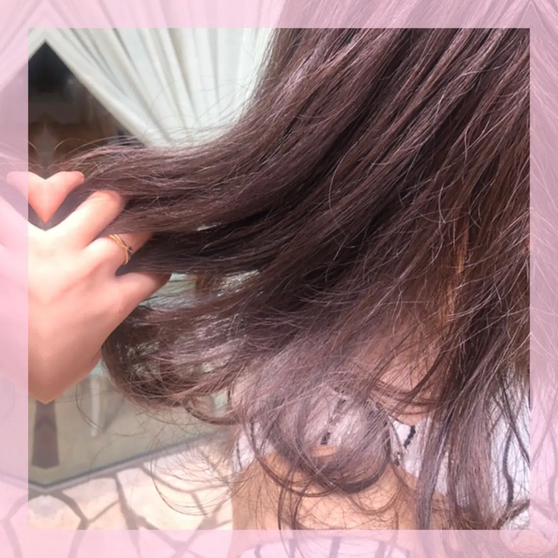 ミディアム カラー ベージュカラー シルバー シルバーベージュ カット ヘアカラー トリートメント 🍒前川 🍒のヘアスタイル