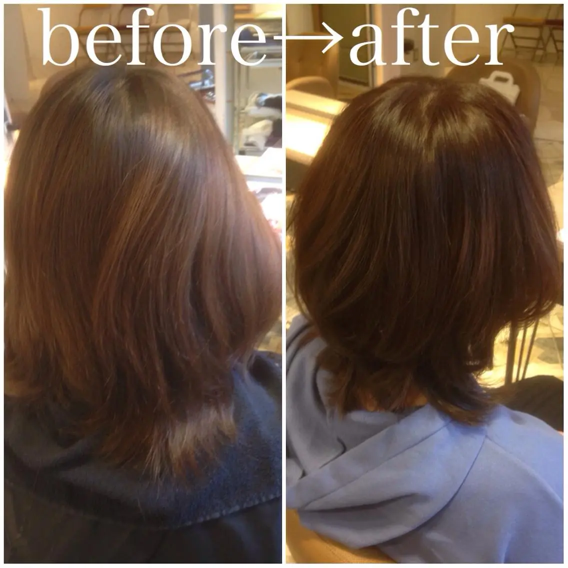 ショート ミディアム セミロング ロング カラー ヘアアレンジ レイヤーカット ウルフカット ウルフレイヤー 【体験】韓国 メイク&ヘア天神のヘアスタイル