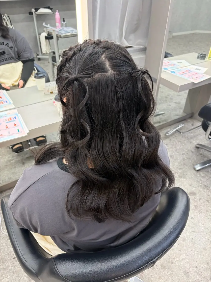 ヘアアレンジ ヘアセット さや🍀/透明感 カラー/ヘアセットのヘアスタイル