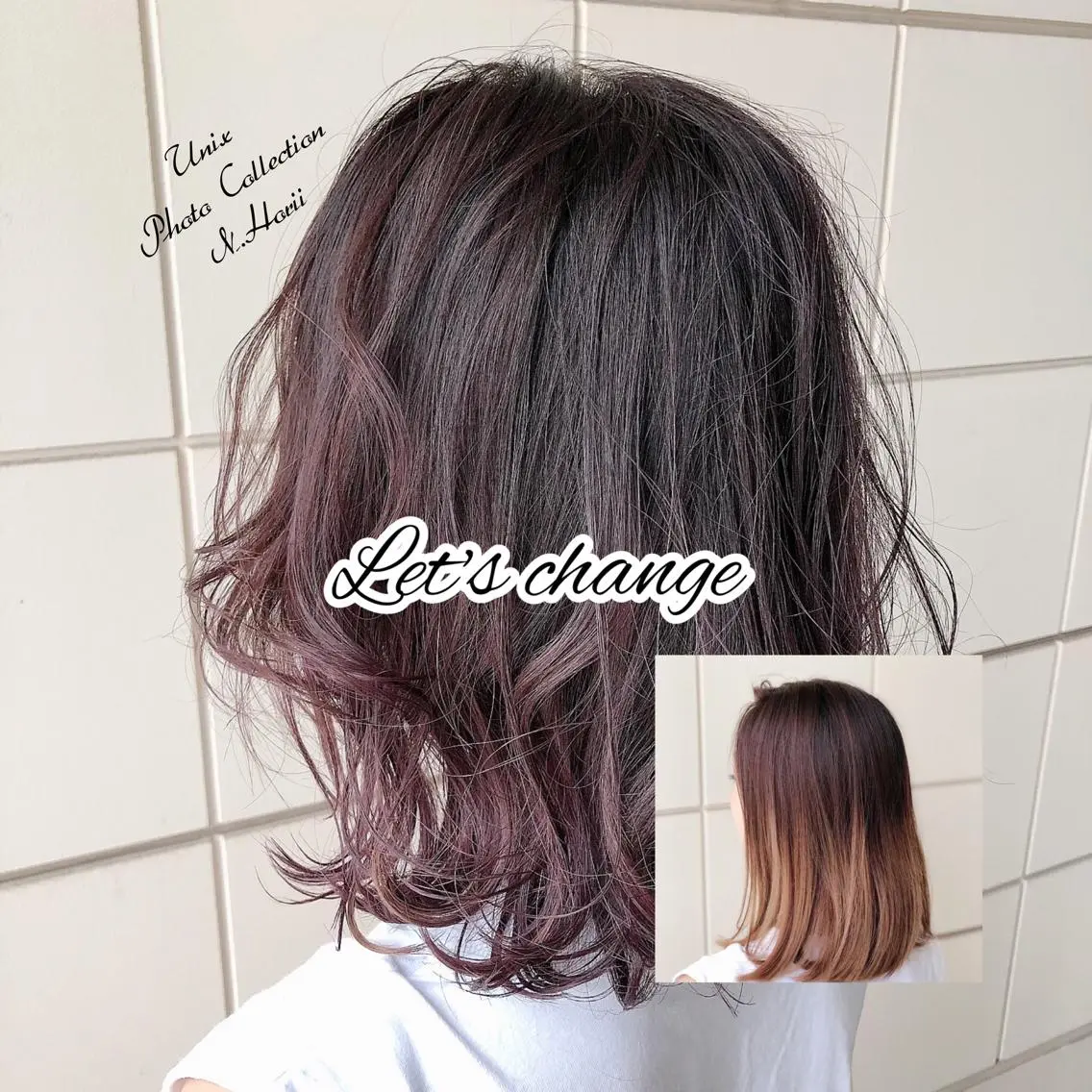 ミディアム カラー ヘアアレンジ UNIX N.horiiのその他イメージ