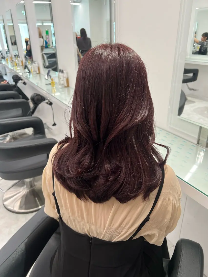 カラー ヘアカラー トリートメント ヘッドスパ ヘアセット ブリーチなし透明感 💗RYOTAのヘアスタイル
