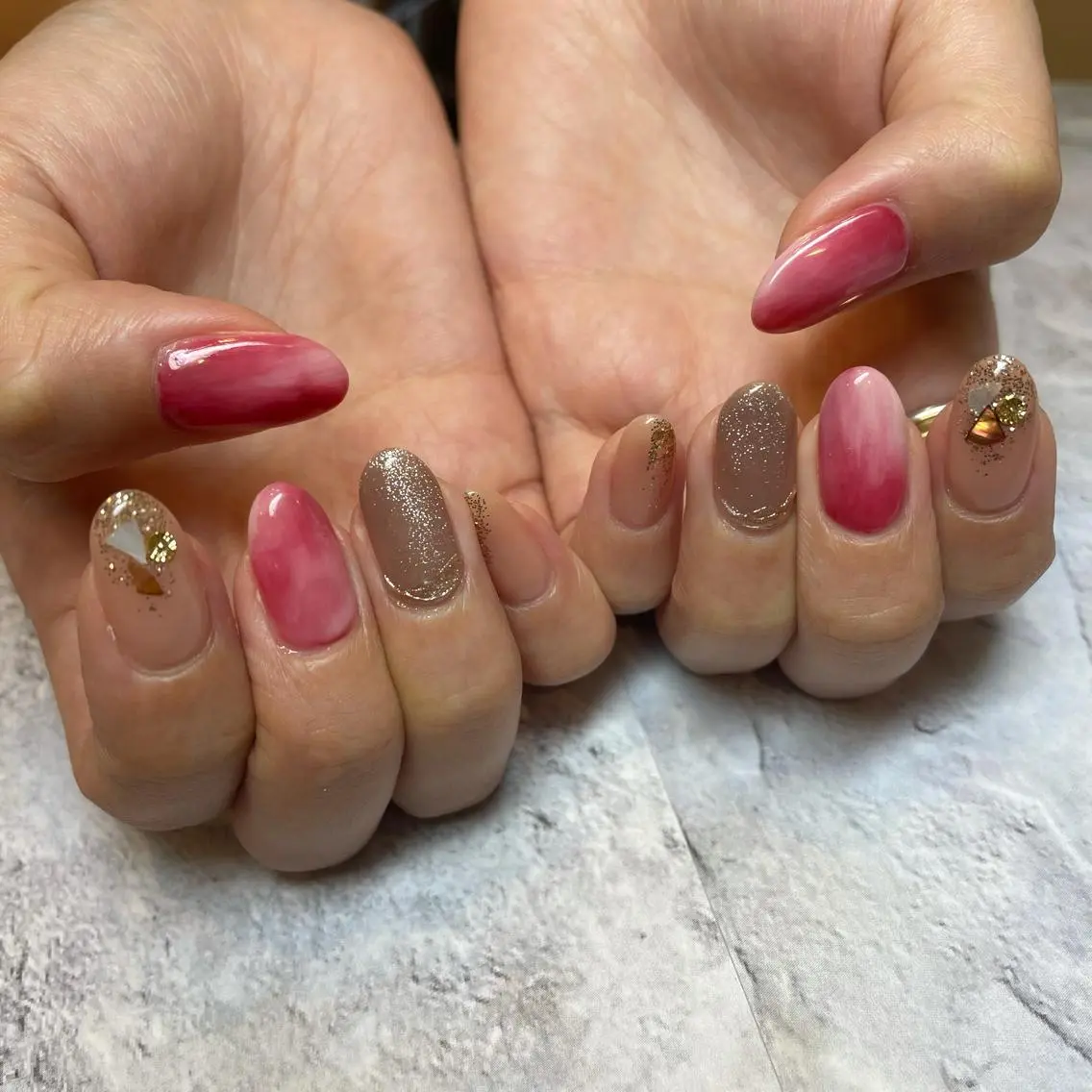 ネイル シンプルネイル SOL nail イマナカのネイルデザイン