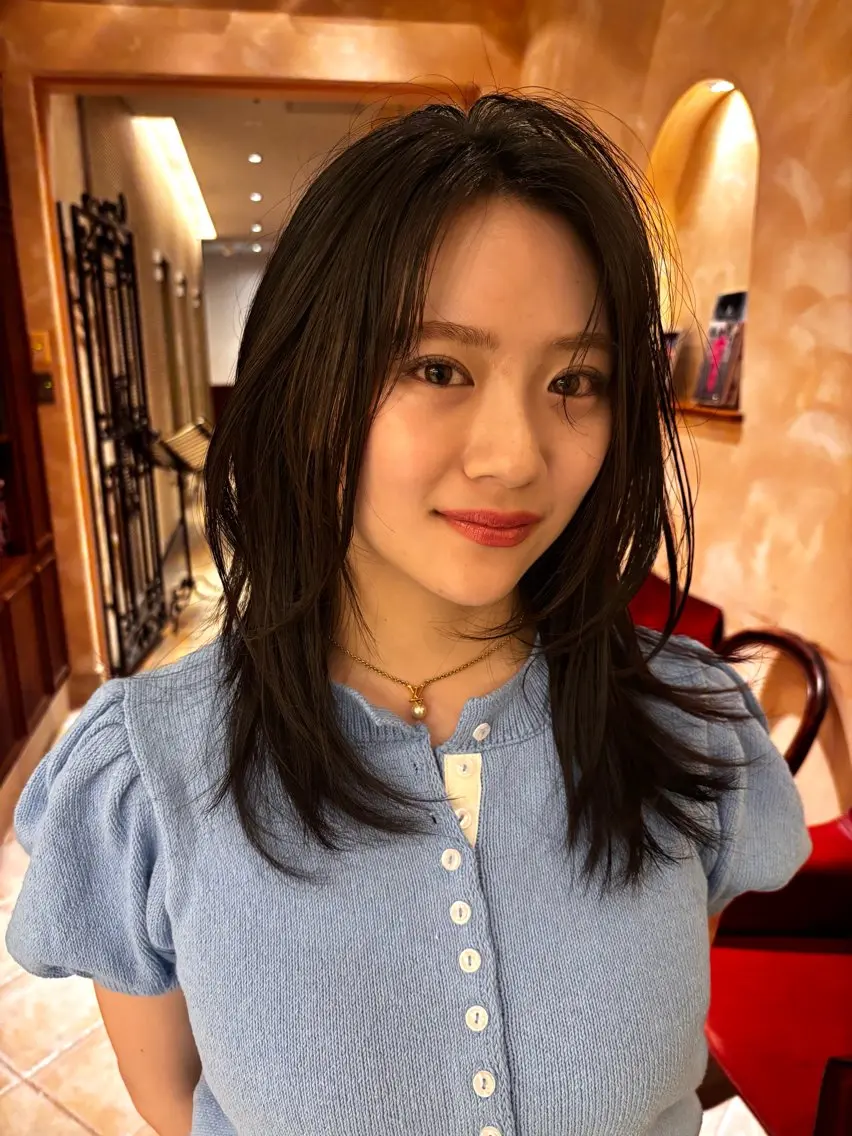 ミディアム 根本 翔太のヘアスタイル