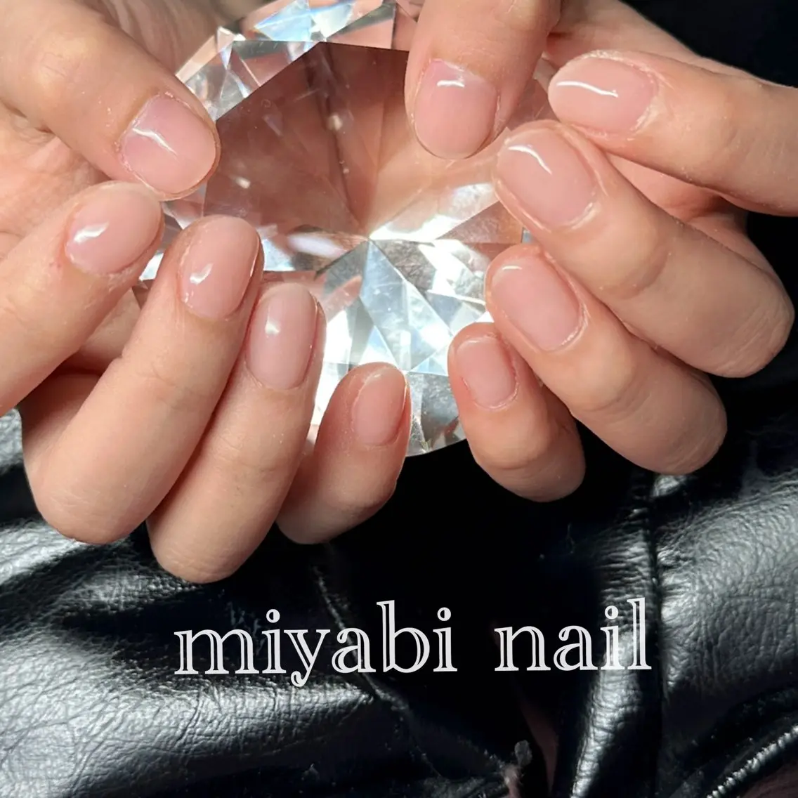 ネイル ジェルネイル 持ち込み オフィスネイル ワンカラーネイル ピンク ハンドネイル miyabi nail 桂川駅近くのネイルデザイン