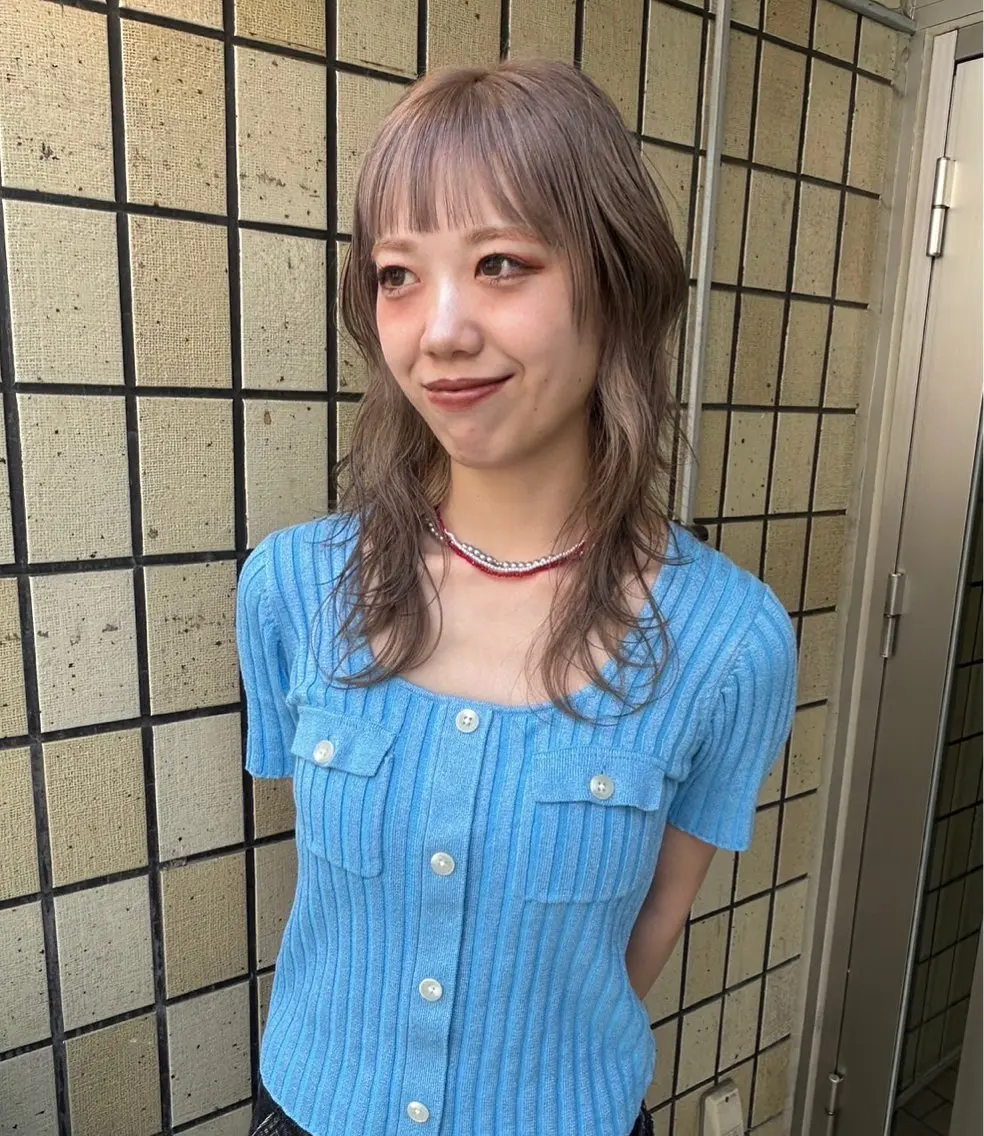 ロング カラー カット ヘアカラー トリートメント レイヤー/透明感 カラー/ユウカのヘアスタイル