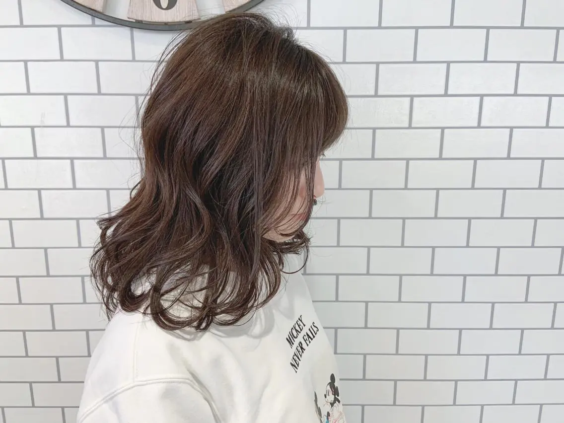 ミディアム カラー ヘアアレンジ レイヤーカット 韓国hair🦋 Nanaのヘアスタイル
