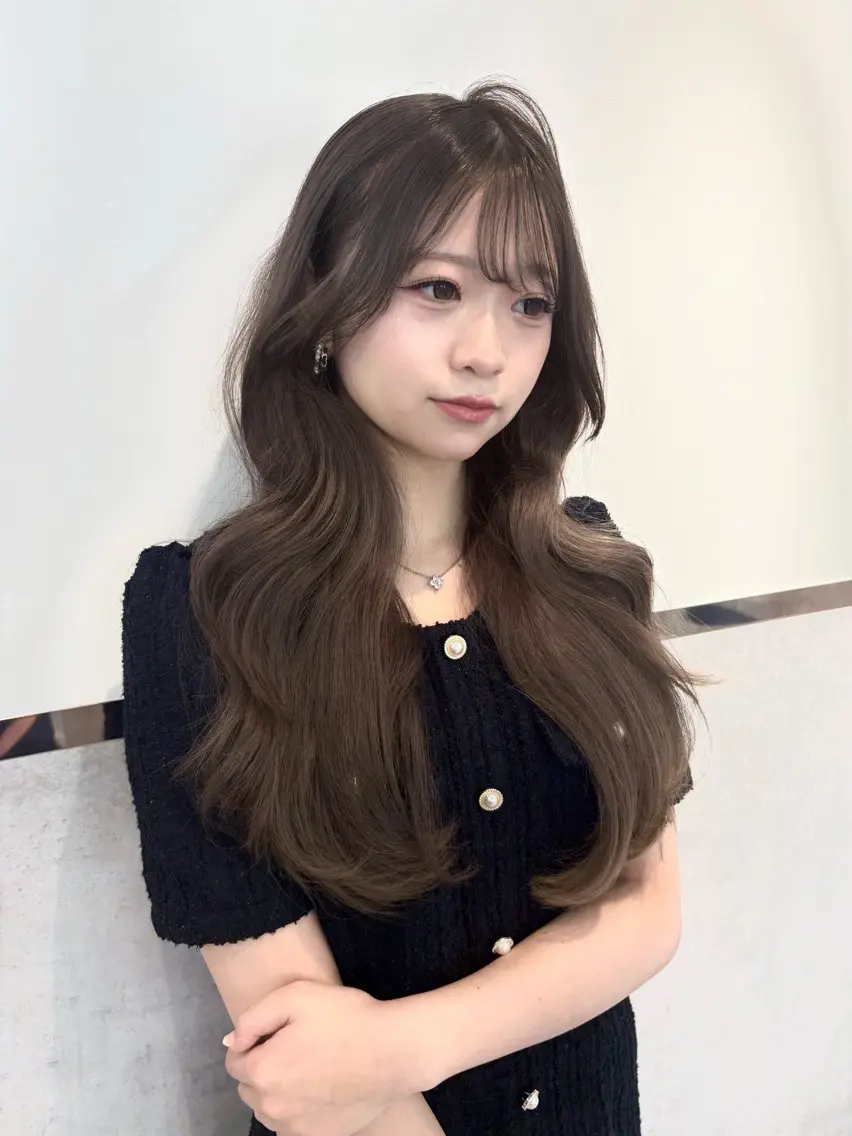 ロング カラー カット ヘアカラー トリートメント yui🎀ブリーチな しダブルカラー/博多のヘアスタイル