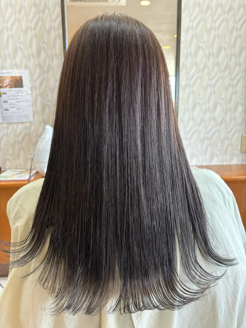 ロング カラー カット パーマ 亀山 来未のヘアスタイル