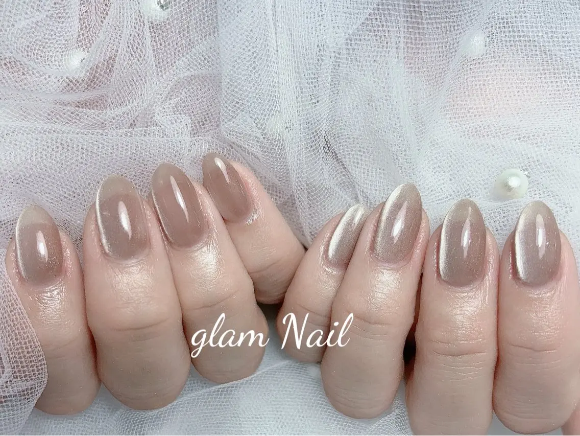 ネイル ハンドネイル エツメ💅 長さだし🎀デザインのネイルデザイン