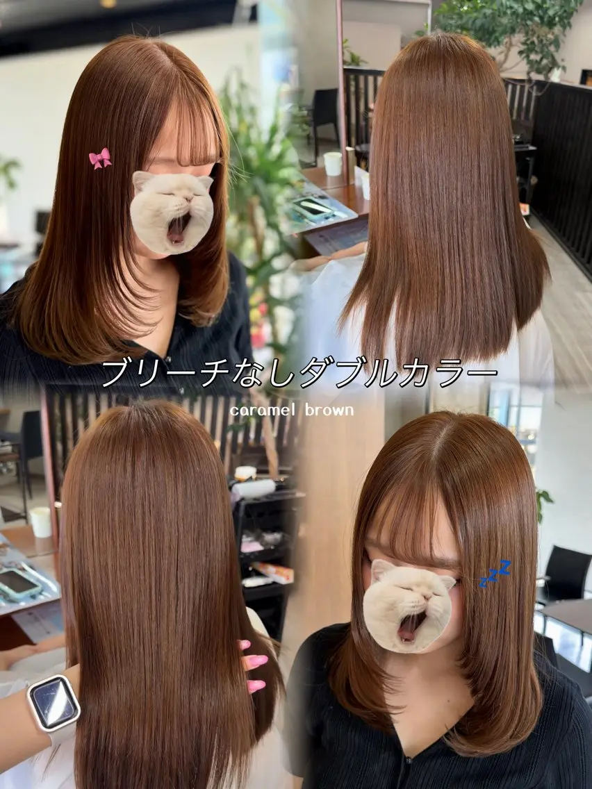 セミロング ヘアカラー arika ミズキのヘアスタイル
