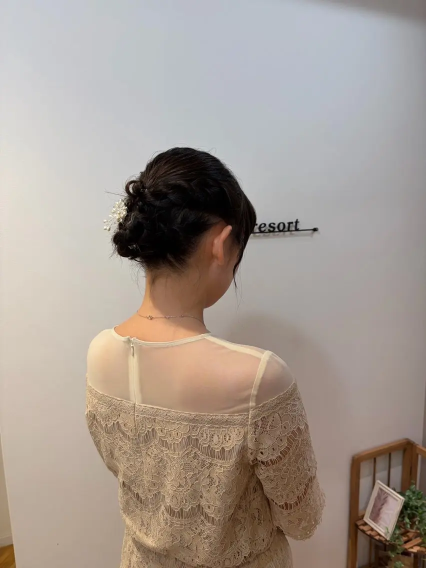 セミロング ヘアセット 北川 智花のヘアスタイル
