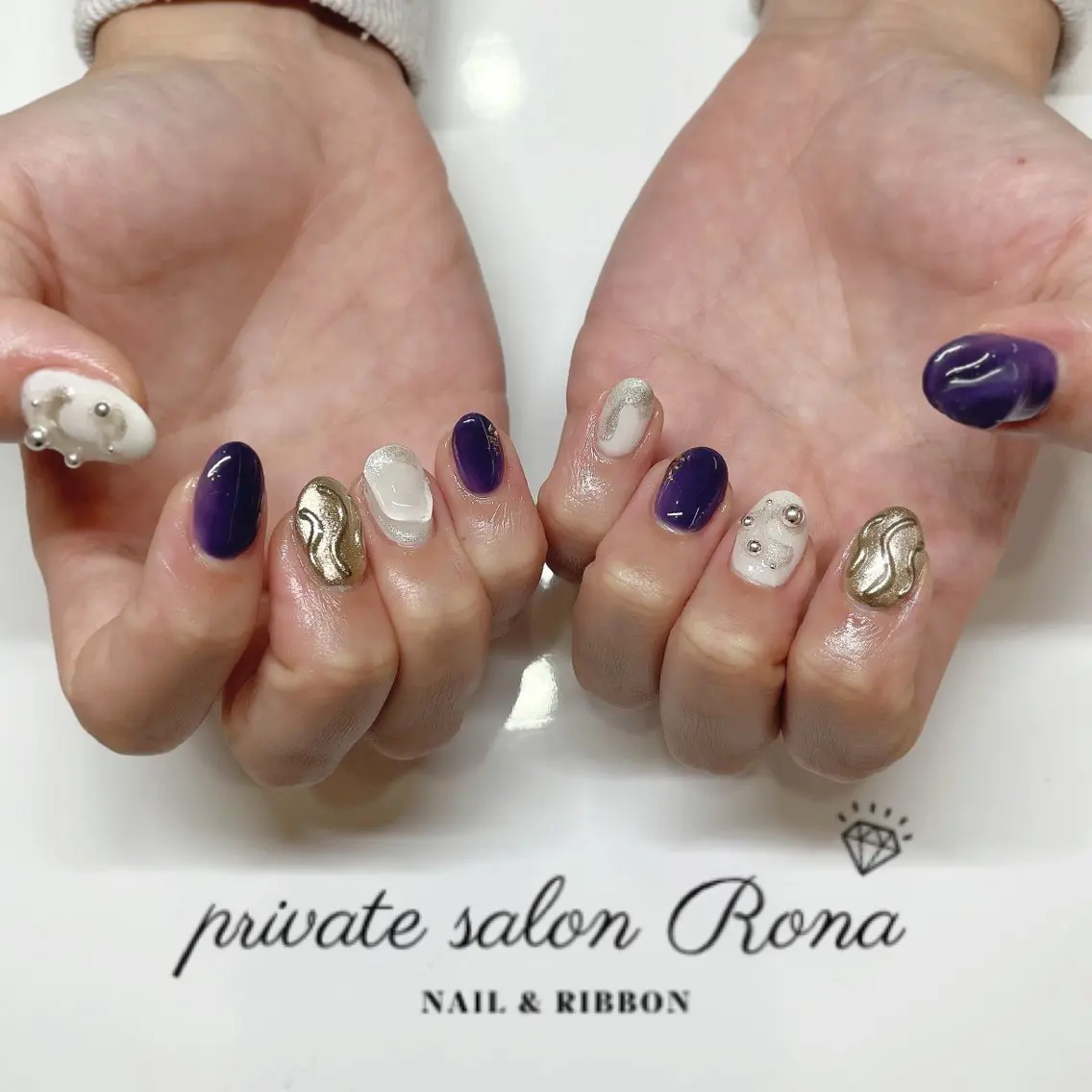 ネイル 成人式 nail salon Ronaのネイルデザイン