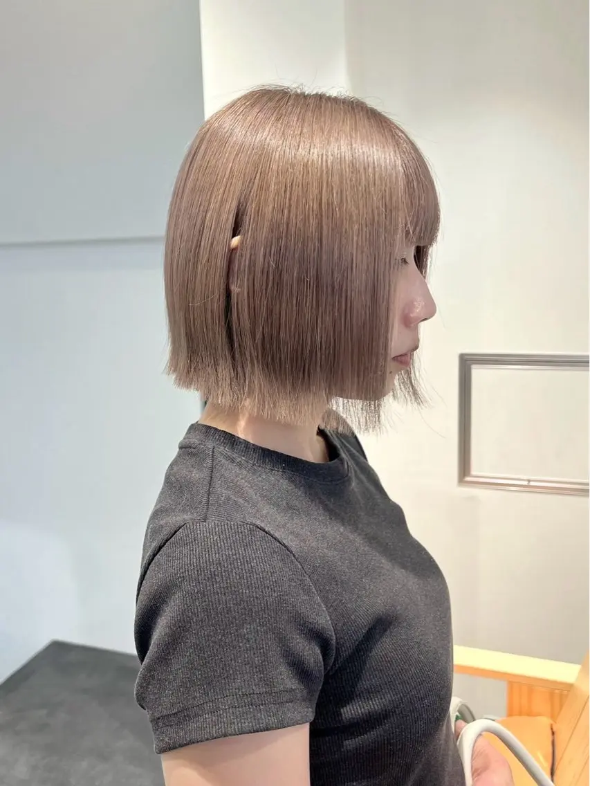 ショート ヘアカラー nanami ケアブリーチ/表参道のヘアスタイル