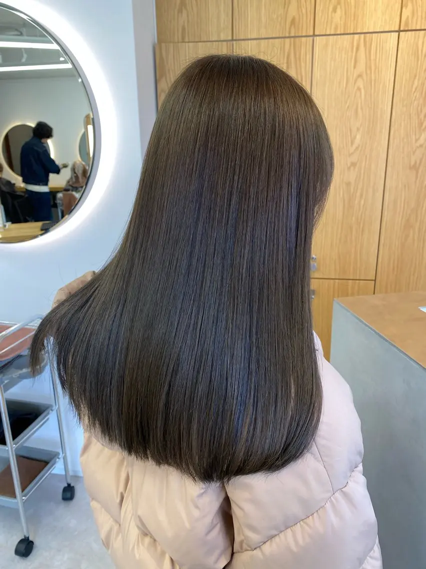 ロング カット ヘアカラー 濱﨑 紅葉のヘアスタイル