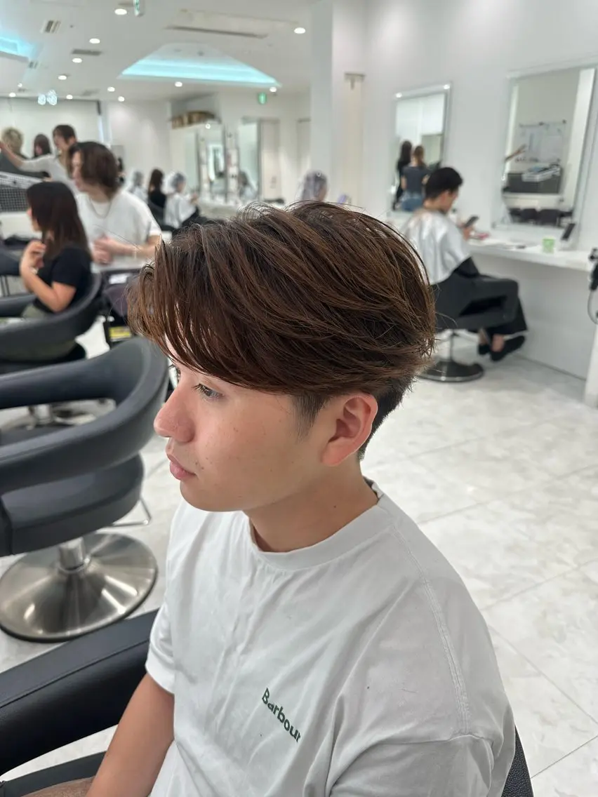 ショート カラー メンズ カット ヘアカラー ヘアセット 🐺韓国風メンズ特化 あさひ🐺のヘアスタイル