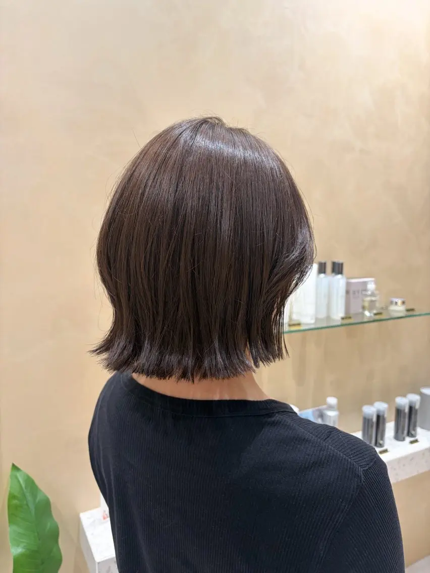 ショート ボブ くびれヘア カット トリートメント 🫧艶髪ボブ🫧 チカのヘアスタイル