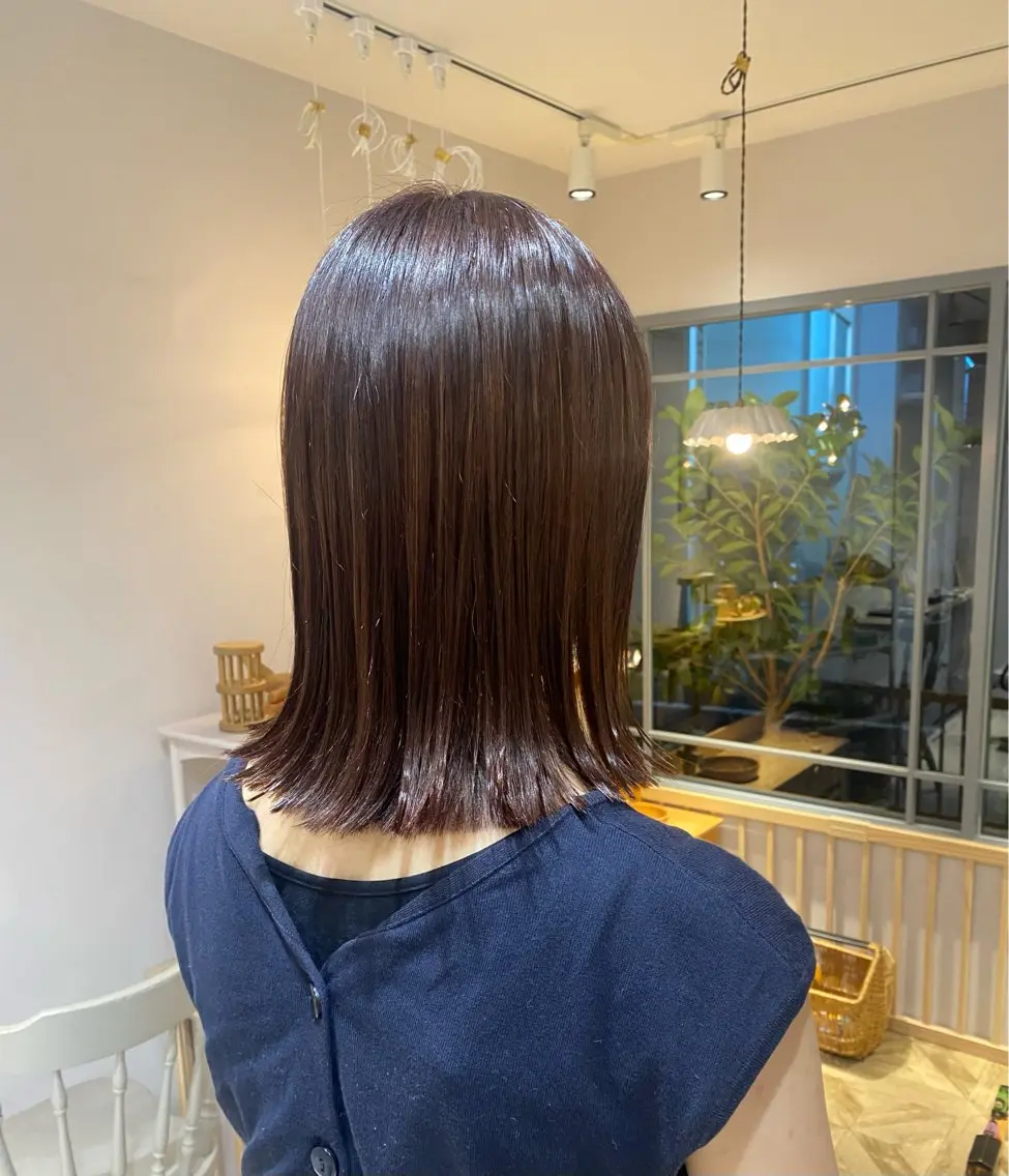 ミディアム カラー 【仙川】 セリナ‎のヘアスタイル