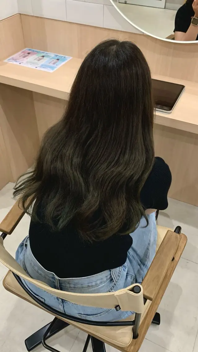 ロング カラー 田中 怜菜のヘアスタイル