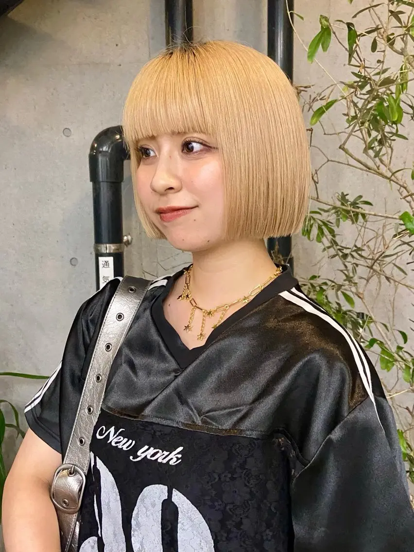 ショート ボブ Arisa 表参道/ケアブリーチのヘアスタイル